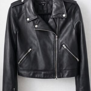 Women's Black Biker Jacket